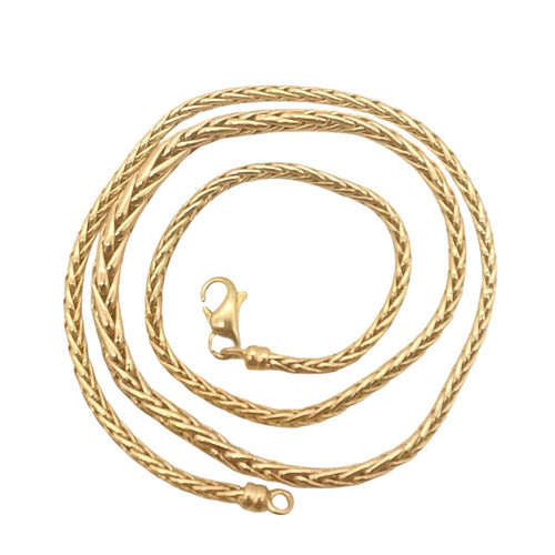 Collier Collier maille palmier en or jaune 58 Facettes
