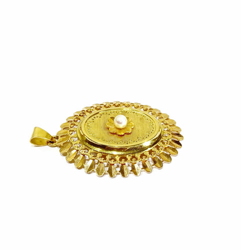 Pendentif Pendentif 2 ors et perle 58 Facettes