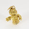 Broche Broche Chouette or jaune et émeraude 58 Facettes LEN1675