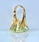 Bague en or jaune et béryl vert 20 carats