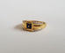 Bague 53 Bague or jaune saphirs et diamants 58 Facettes