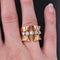 Bague 55 Bague tank diamants en rose 58 Facettes 22-024