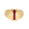 50 Bague jonc or jaune et rubis 58 Facettes LF14