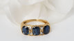 Bague 51 Bague Jarretière En Or  Saphirs Et Diamants 58 Facettes 29705