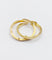 Bague 60 RARE Alliance jumelée or jaune finement ciselée, NON gravée (circa 1880) 58 Facettes A04721