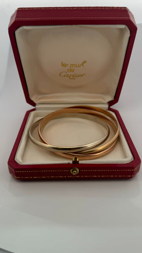 Bracelet Cartier Trinity grand modèle 3 ors