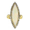 Bague 55 L'élégance victorienne : le chef-d'œuvre de la bague en opale et diamant de 1880 58 Facettes 16054-0031