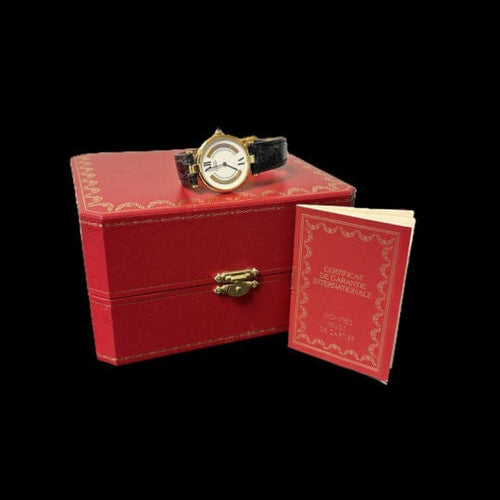 Montre Cartier Montre Must Vendome Vermeil 58 Facettes MT44888