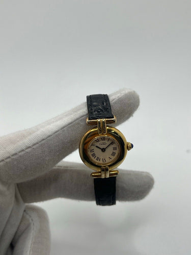 Montre Cartier - Montre Colisée Must en vermeil et argent, mouvement quartz 58 Facettes