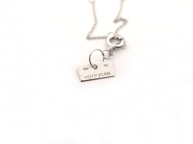 Collier collier VANRYCKE valentine en or blanc 18k diamant solitaire 58 Facettes 266428