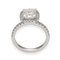 Bague 50 Solitaire diamant en or blanc 58 Facettes
