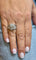 Bague 57 Bague infini en or blanc et diamants 58 Facettes