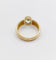 Bague 49 Bague jonc vintage or jaune 18k aigue marine de 0,70 carats 58 Facettes A06182