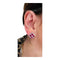 Boucles d'oreilles Boucles d'Oreille 8 Rubis Taille "coeur",  Diamants, Or 18 Carat 58 Facettes 7831 A