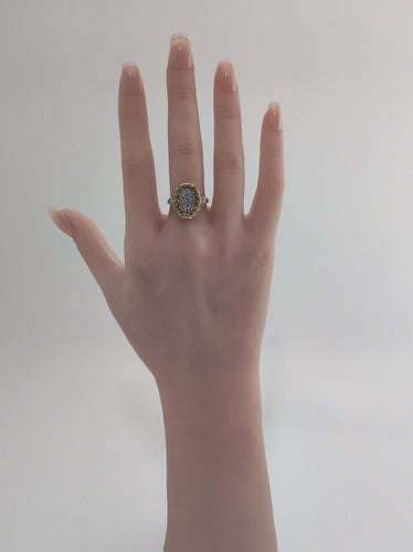 Bague 53 Bague Laurier or jaune diamants 58 Facettes