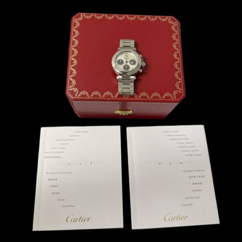 Montre Cartier Montre Pasha Chronograph 58 Facettes MT44368