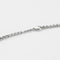 Collier CHOPARD - Collier à maille jaseron en or gris 58 Facettes