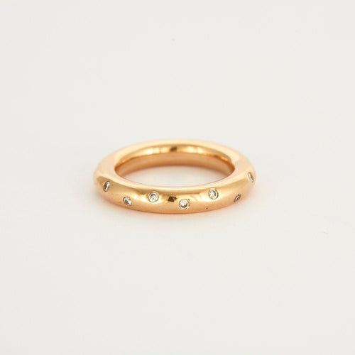 Bague 54 Bague or jaune et diamants 58 Facettes LP495/10