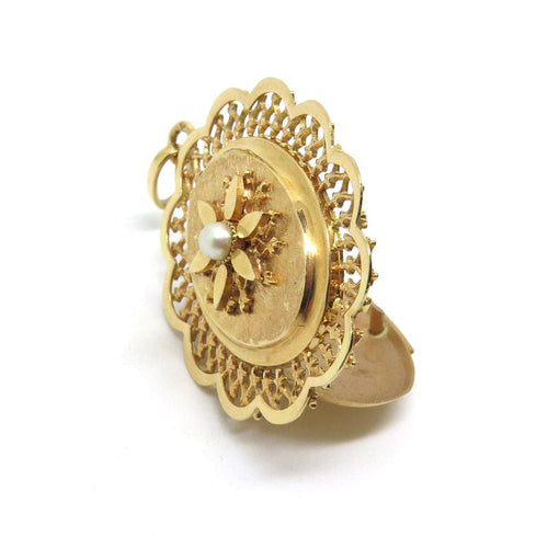 Pendentif Pendentif en or jaune et perle 58 Facettes