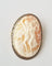 Pendentif Broche / pendentif ancienne camée or jaune et blanc 58 Facettes