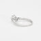 Bague 55 Bague solitaire or gris ornée d'un diamant 58 Facettes 160/2