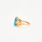 Bague Bague Cocktail en or rose ornée d'une Topaze et de 2 diamants 58 Facettes