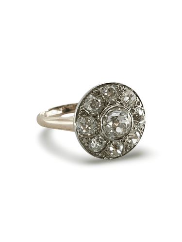 Bague 56 Bague ancienne or rose et 2,36 ct diamants 58 Facettes 0000067