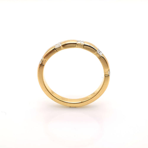 Bague 51 Alliance en or & Diamants 58 Facettes