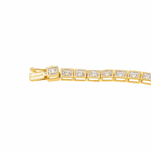 Bracelet Bracelet Rivière Or jaune, Or blanc Diamant 58 Facettes 3754268CN