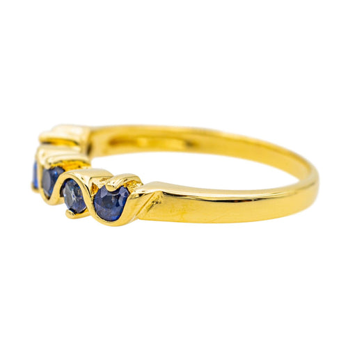 Bague 55 Bague Or jaune Saphir 58 Facettes 3428108CN
