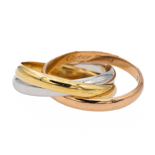 Bague 47 Cartier Bague Trinity Or jaune, Or blanc, Or rose 58 Facettes 2569523CN