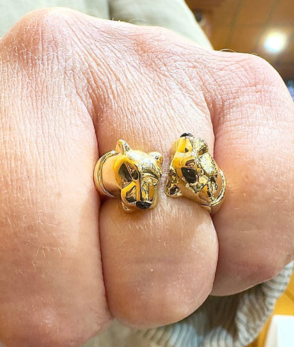 Bague Cartier - Bague Panthère or jaune émeraudes et onyx 58 Facettes