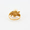 Bague 59 Bague or jaune, perles et diamants 58 Facettes BG3