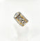 Bague BUCCELLATI - Bague bicolore or blanc et jaune avec diamants 58 Facettes