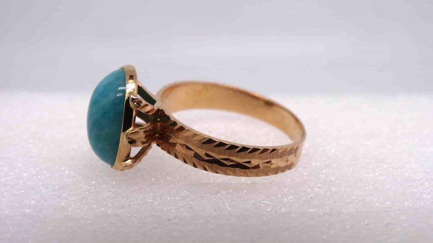 Bague 55 Bague or et pierre 58 Facettes 9835