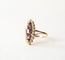 Bague marquise or jaune 18k - Rubis et diamants 58 Facettes