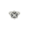 Bague 54 Bague en or blanc, diamants et saphir 58 Facettes 250352