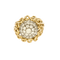 Bague 51 Bague en Or jaune & blanc 18k Diamant 58 Facettes SEN2429X2