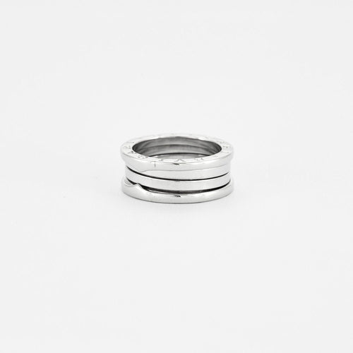 Bague BULGARI - Bague B.Zero1 or blanc 3 rangs 58 Facettes
