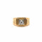 Bague 67 Chevalière or jaune et diamant 58 Facettes 12104/12