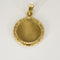 Pendentif Augis - Médaille sentimentale en or jaune, rubis et diamants 58 Facettes PAL3832