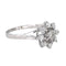 Bague 54 Bague Marguerite  Or blanc Diamant 58 Facettes 4555741RV