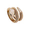 Bague 56 Bague Bulgari, "Serpenti" or rose, diamants et onyx. 58 Facettes 35177