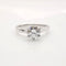 Bague 52 Bague solitaire Or blanc Diamant 58 Facettes