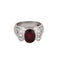 Bague 50,5 Bague or gris, tourmaline et diamants 58 Facettes COG04963