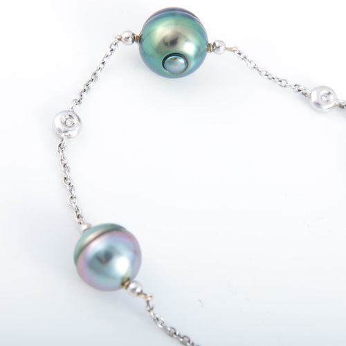 Bracelet BRACELET PERLES DE TAHITI ET DIAMANTS 58 Facettes 0