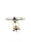 Bague 52 DIOR. Collection "Muguet", bague or blanc 18K et perle 58 Facettes