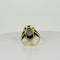 Bague 58 Bague solitaire en or jaune, tourmaline verte ovale à facettes de 8 carats 58 Facettes 2511006
