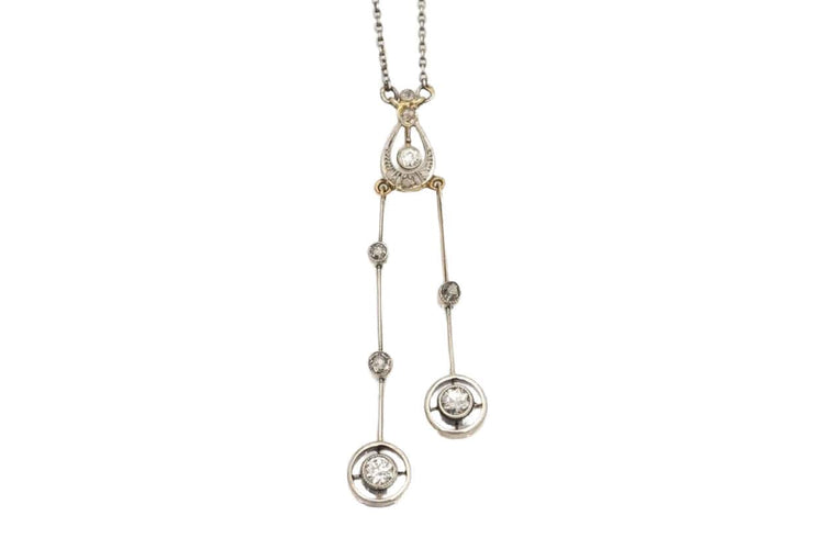 Collier Collier de diamants type Négligé, milieu du XXe siècle 58 Facettes 10276