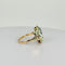 Bague 56.5 Bague solitaire en or jaune, spinelle verte ovale à facettes de 8 carats 58 Facettes 2501101